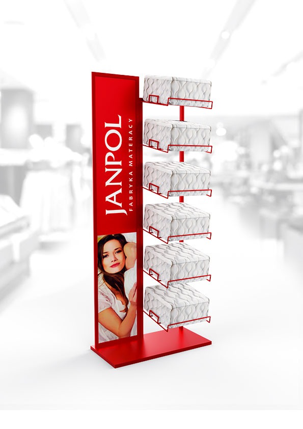 Advertising stand for mattresses